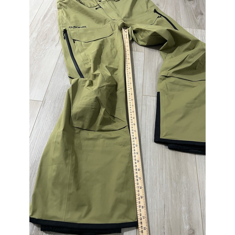 DAKINE Sender Stretch 3L Pant Men's Size M Green Recco 20k Stretch Drawstrings. - Picture 5 of 7